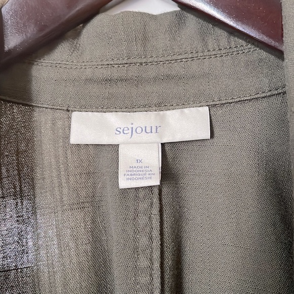 Cute double breasted utility jacket. EUC - Picture 6 of 9